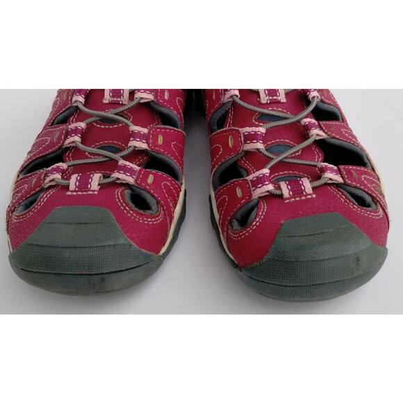 Sperry Top-Sider Girls Wet Tech Fish Water Sandals Raspberry Pink Size 5 Leather - Picture 2 of 8